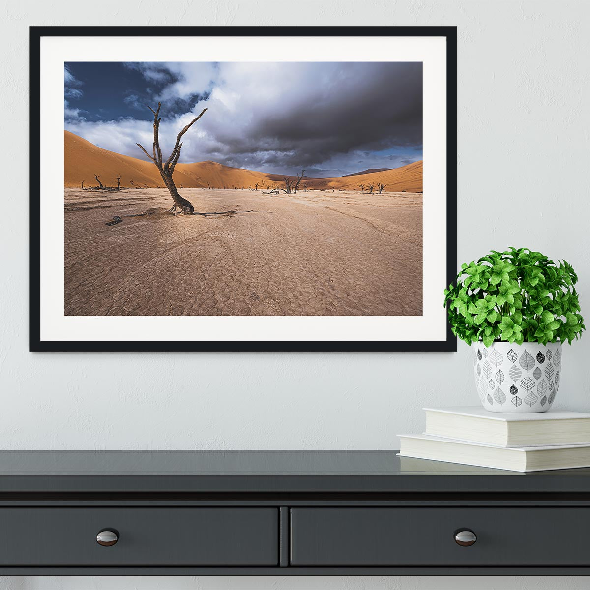 Deadvlei Desert Framed Print - Canvas Art Rocks - 1