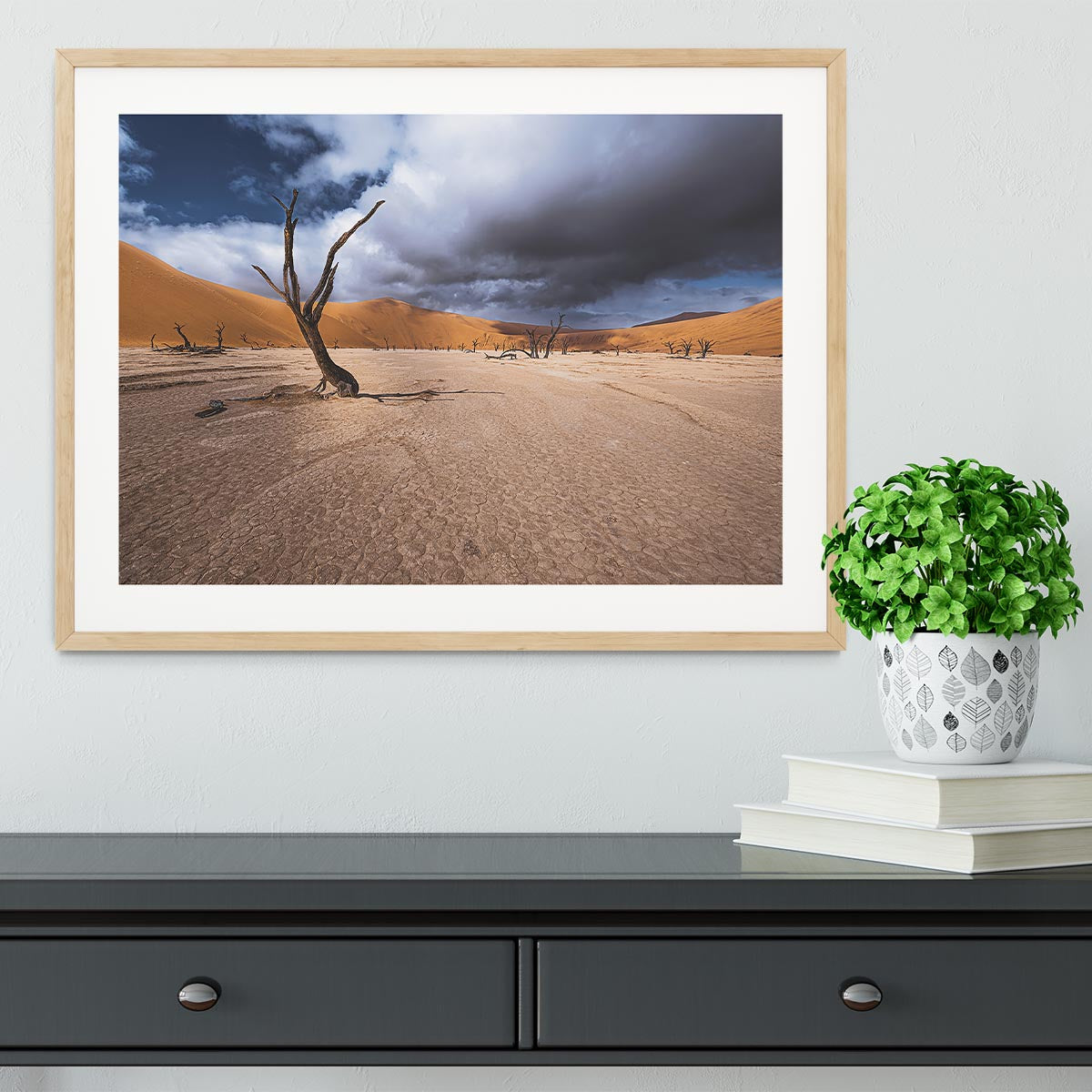 Deadvlei Desert Framed Print - Canvas Art Rocks - 3