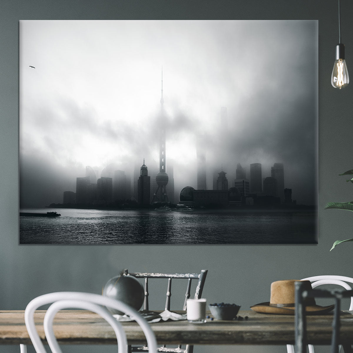 Pudong Early Morning Canvas Print or Poster - Canvas Art Rocks - 3