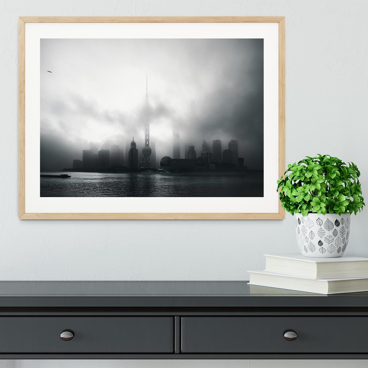 Pudong Early Morning Framed Print - Canvas Art Rocks - 3