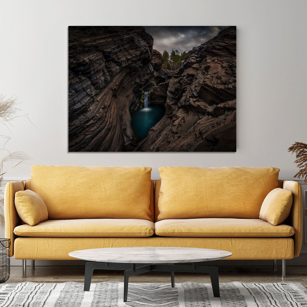 Karijini National Park Waterfall Canvas Print or Poster - Canvas Art Rocks - 4