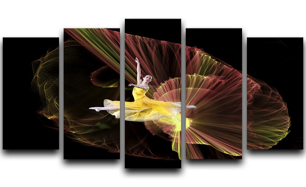 Dancer With Light 5 Split Panel Canvas - Canvas Art Rocks - 1