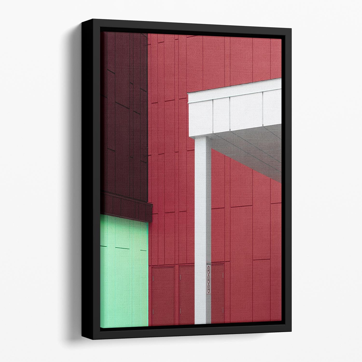 Color Architecture Floating Framed Canvas - Canvas Art Rocks - 1