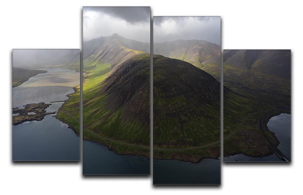 Snaefellsnes Peninsula 4 Split Panel Canvas - Canvas Art Rocks - 1