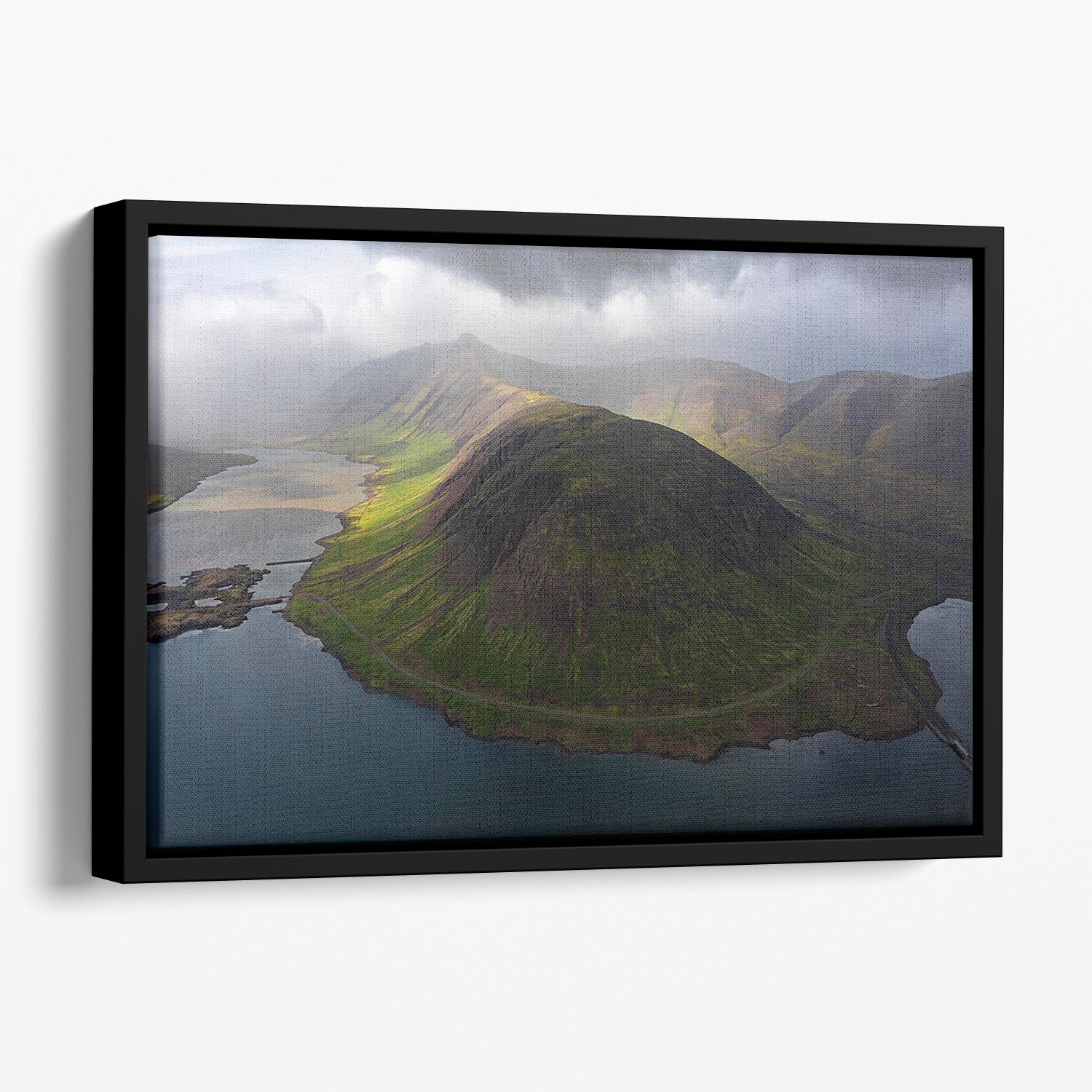 Snaefellsnes Peninsula Floating Framed Canvas - Canvas Art Rocks - 1