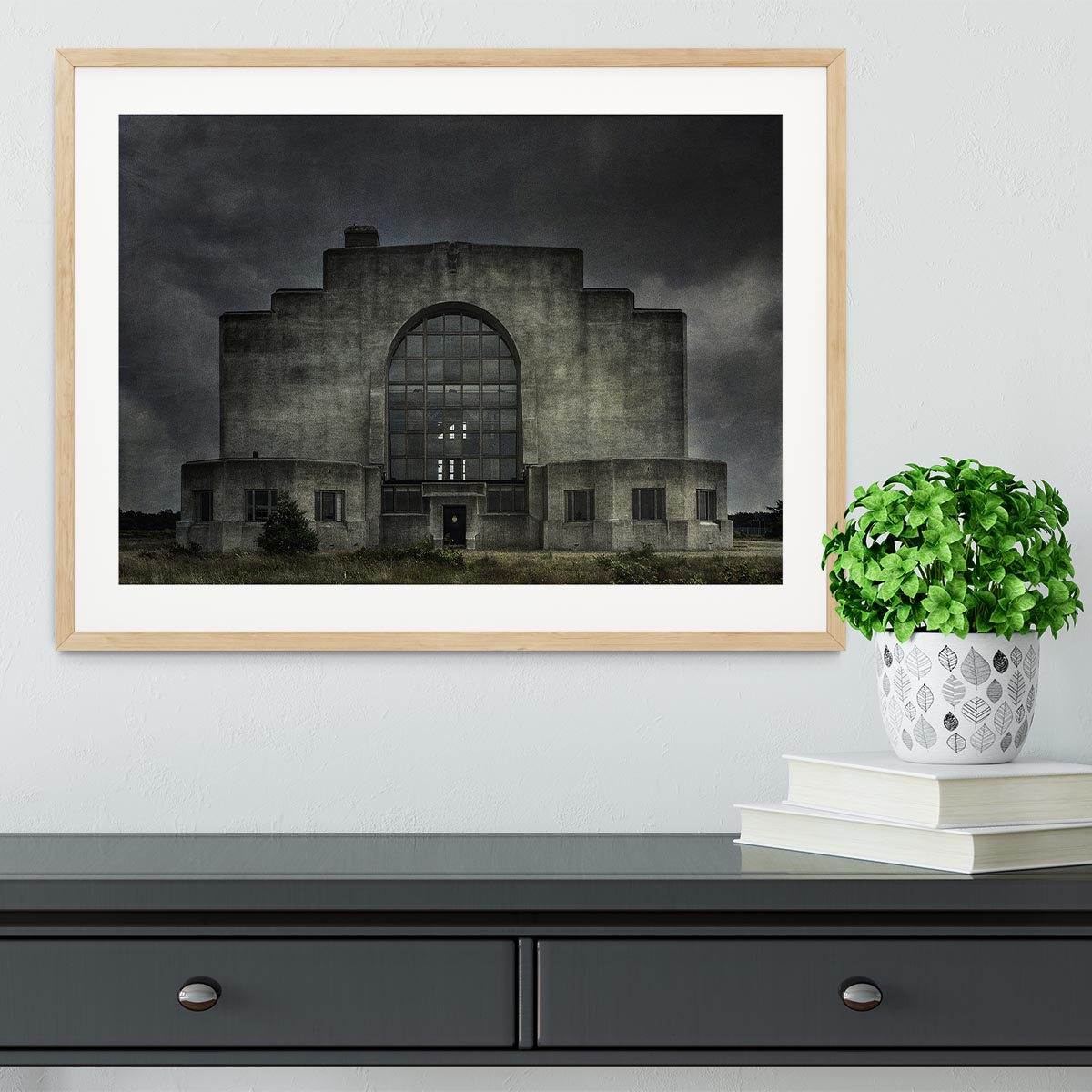 Old Building At Night Framed Print - Canvas Art Rocks - 3