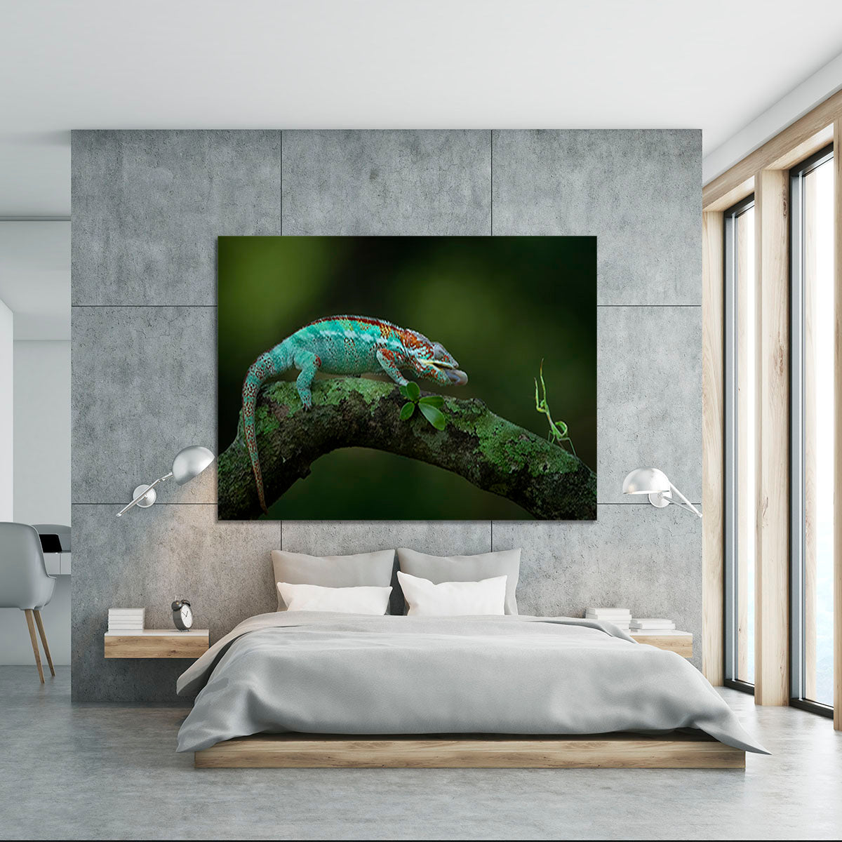 Chamelon Catching Its Prey Canvas Print or Poster - Canvas Art Rocks - 5
