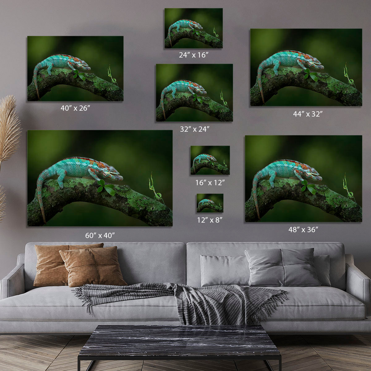 Chamelon Catching Its Prey Canvas Print or Poster - Canvas Art Rocks - 7