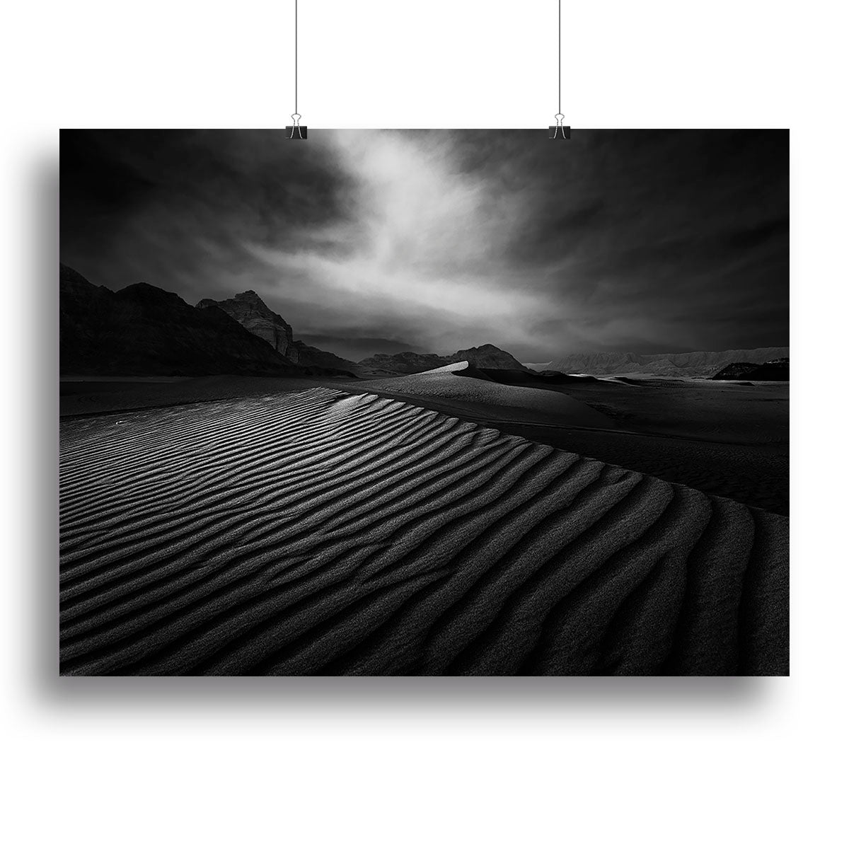 Desert In Greyscale Canvas Print or Poster - Canvas Art Rocks - 2