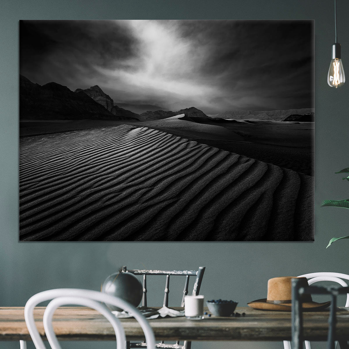 Desert In Greyscale Canvas Print or Poster - Canvas Art Rocks - 3