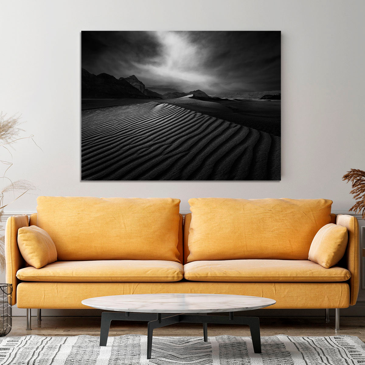 Desert In Greyscale Canvas Print or Poster - Canvas Art Rocks - 4