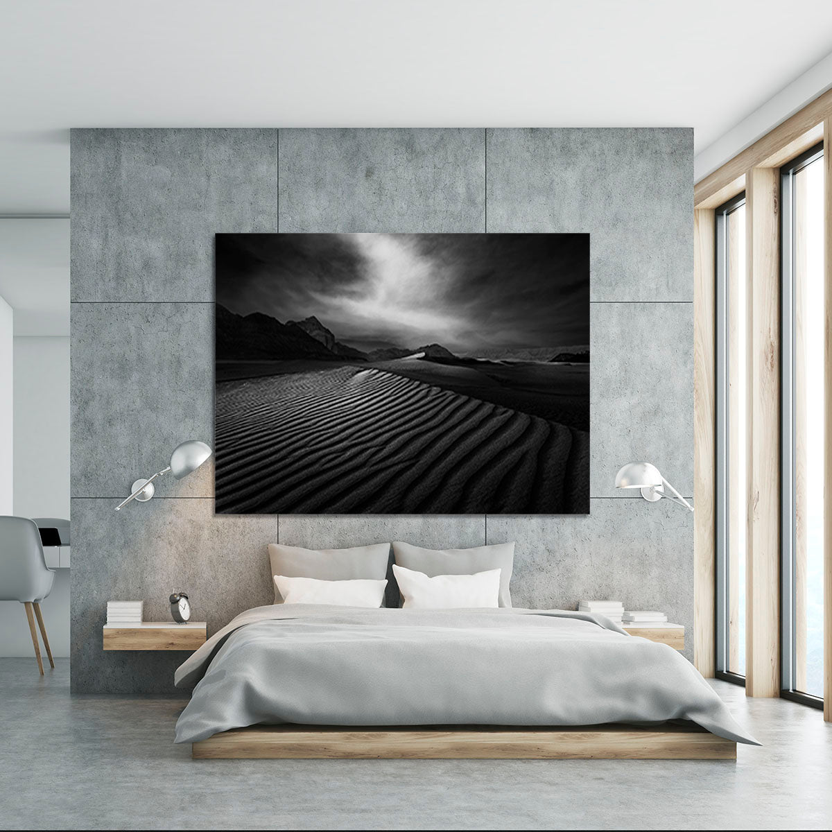 Desert In Greyscale Canvas Print or Poster - Canvas Art Rocks - 5