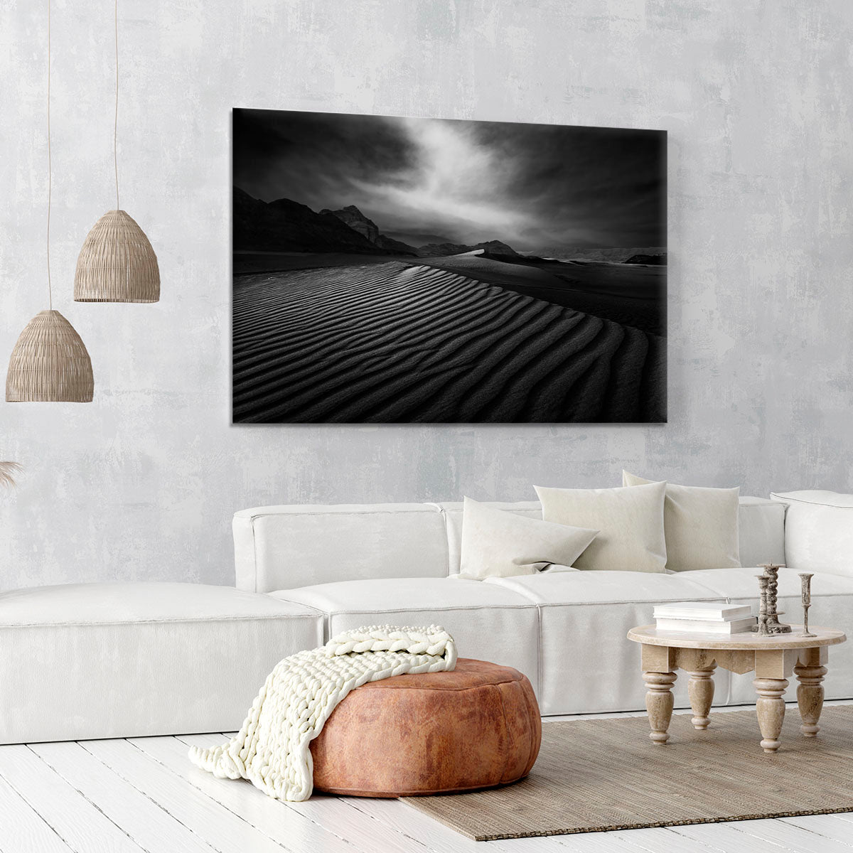 Desert In Greyscale Canvas Print or Poster - Canvas Art Rocks - 6