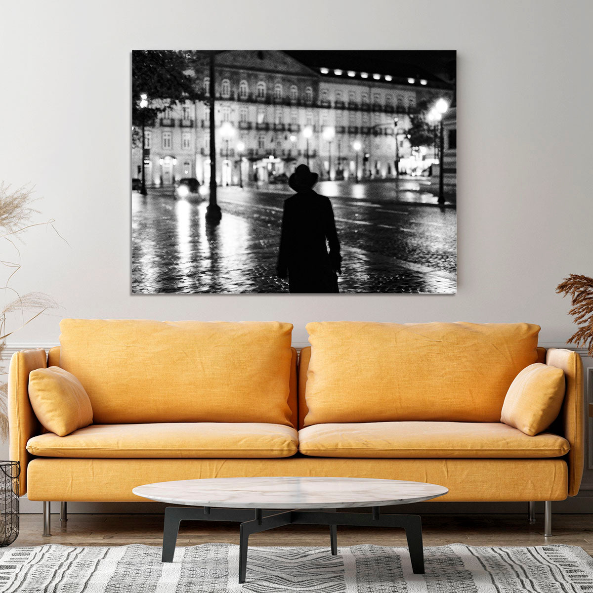 Silhouette In The Streets Canvas Print or Poster - Canvas Art Rocks - 4