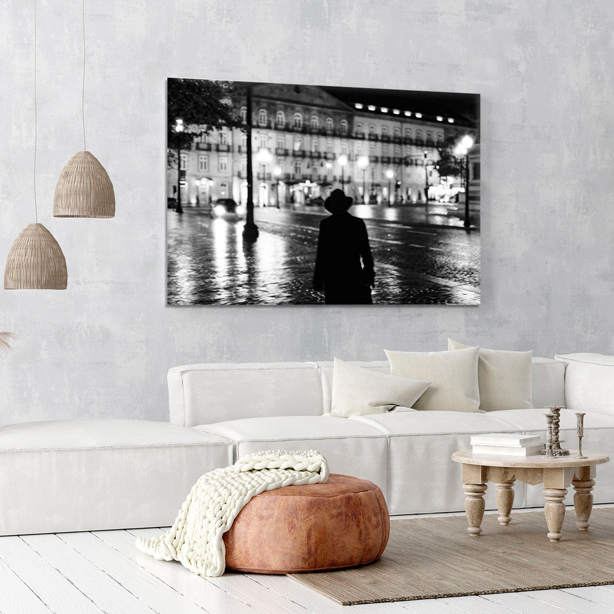 Silhouette In The Streets Canvas Print or Poster - Canvas Art Rocks - 6