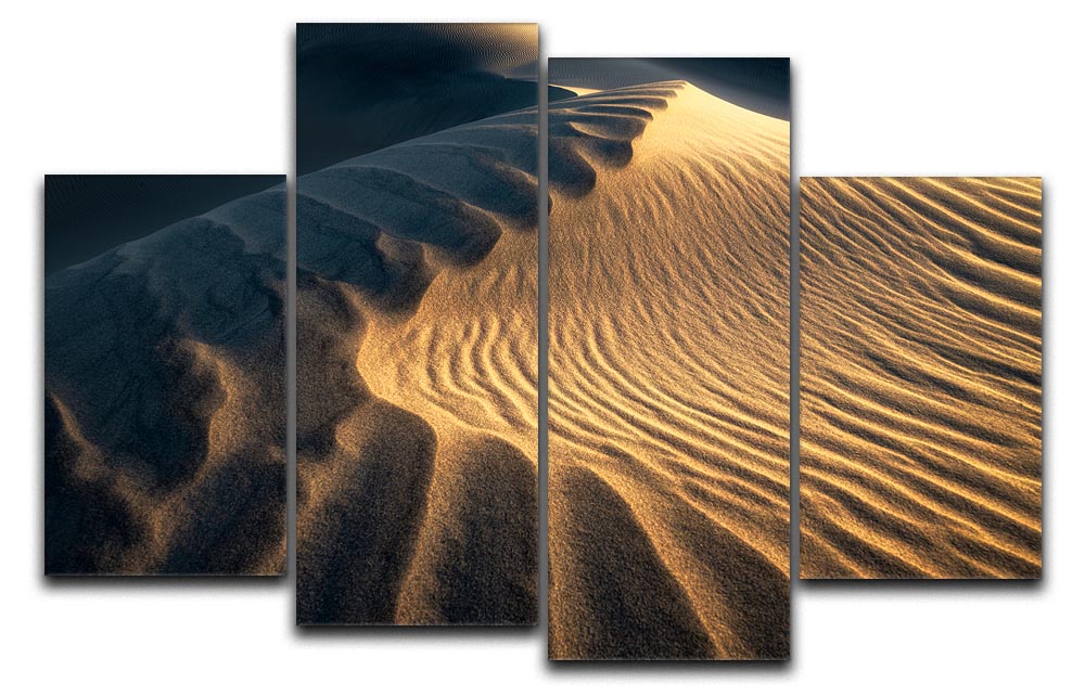 Ripples On The Desert 4 Split Panel Canvas - Canvas Art Rocks - 1