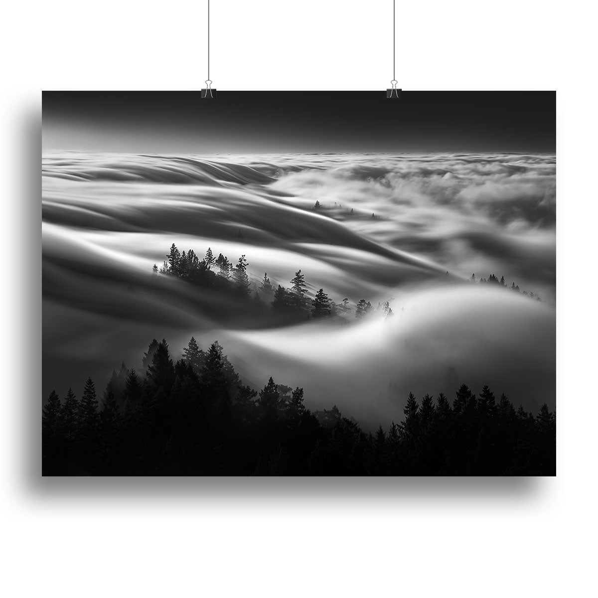 Clouds Above A Forest Canvas Print or Poster - Canvas Art Rocks - 2