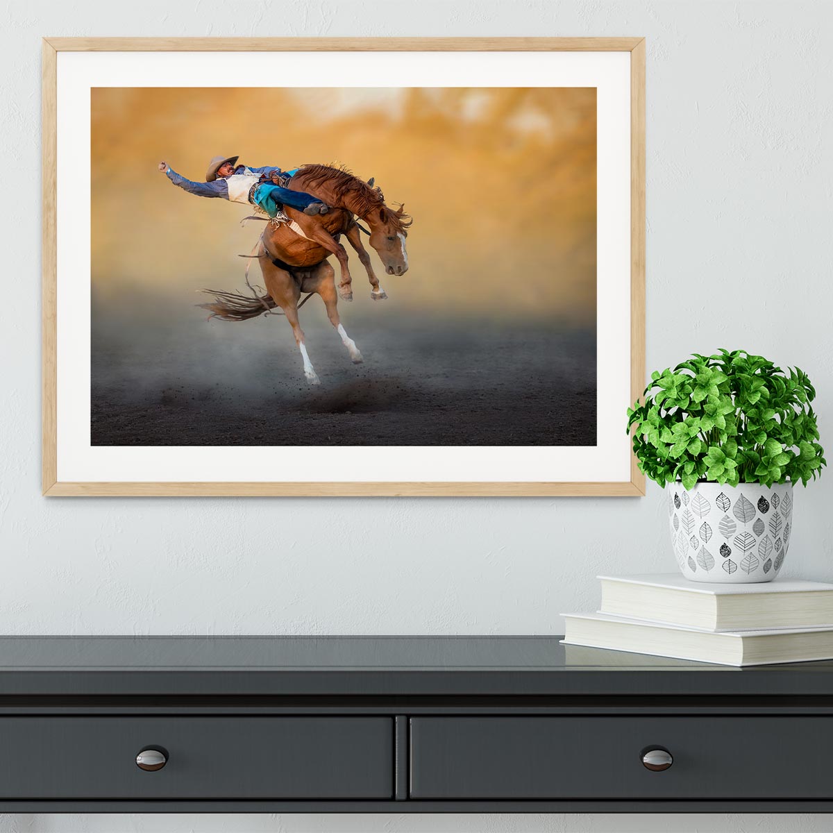 Cowboy Rodeo Part 2 Framed Print - Canvas Art Rocks - 3