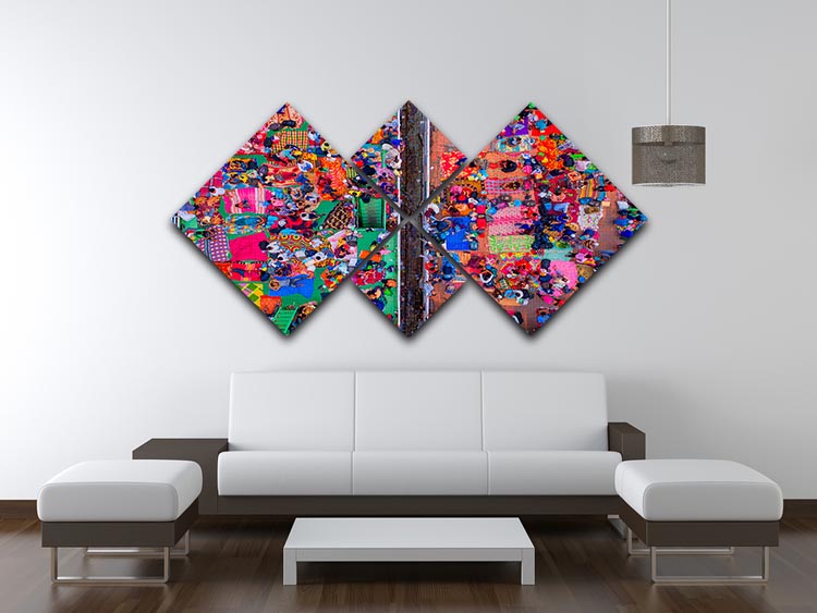 Eid Festival 4 Square Multi Panel Canvas - Canvas Art Rocks - 3