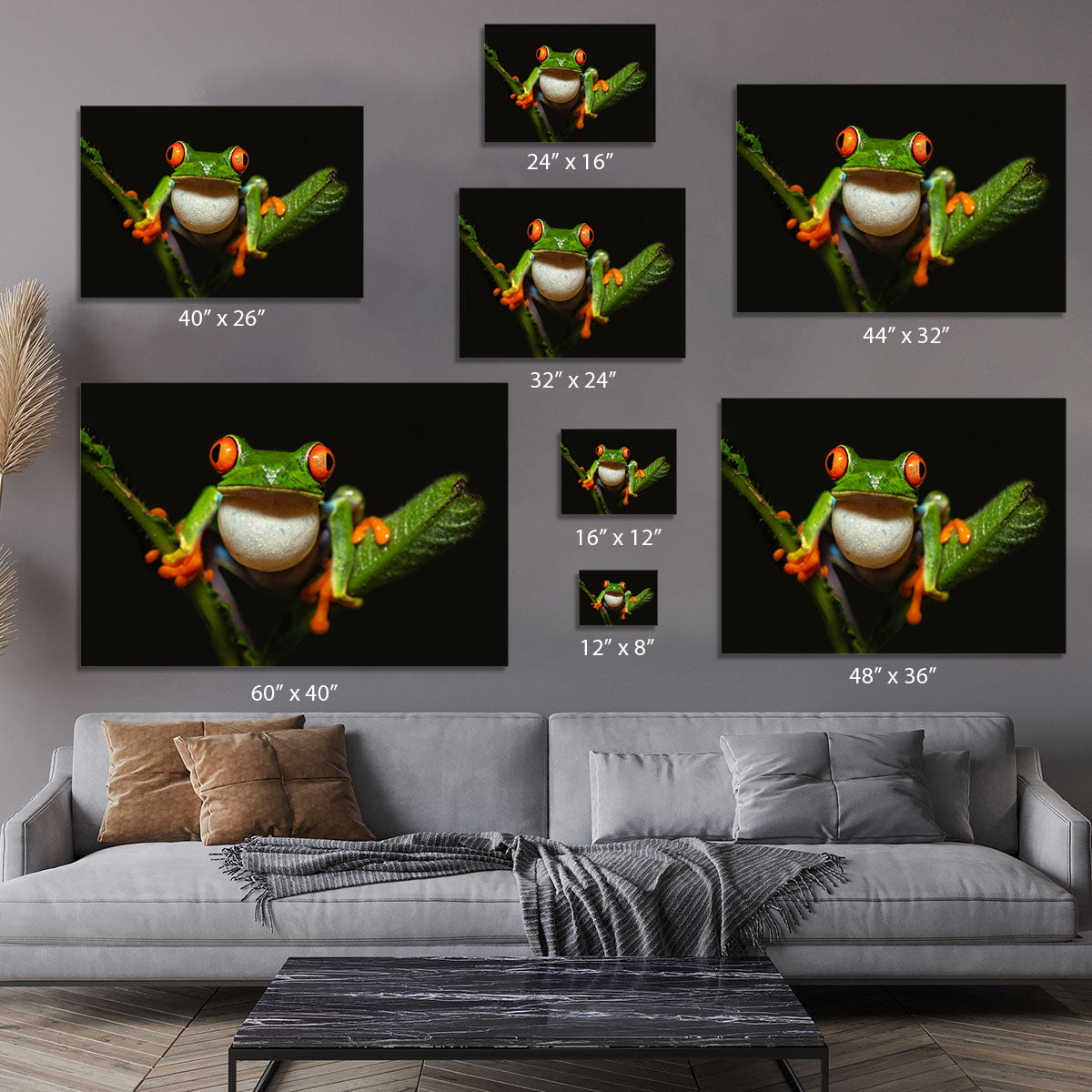 Red-eyed tree frog Canvas Print or Poster - Canvas Art Rocks - 7