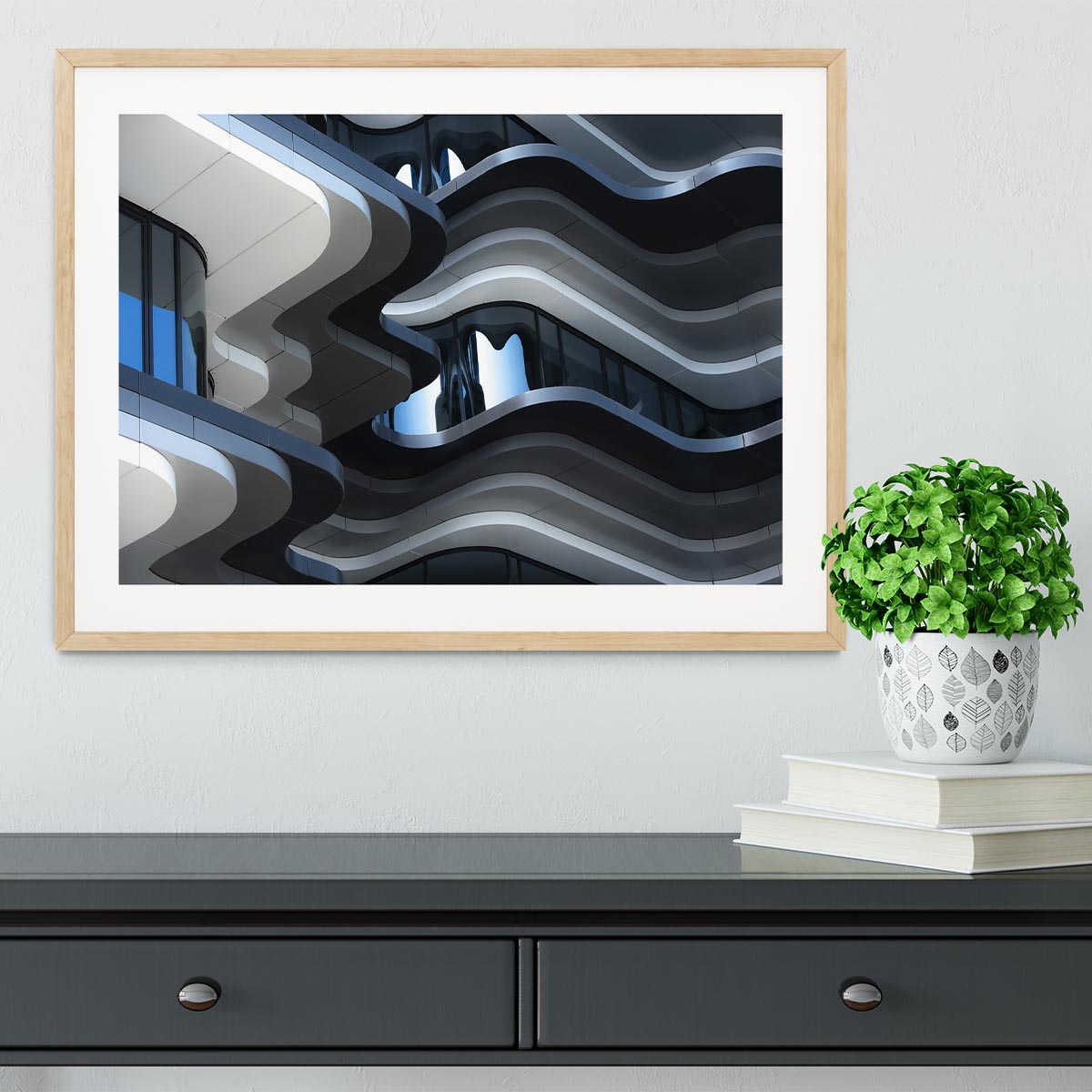 Abstract Building Framed Print - Canvas Art Rocks - 3