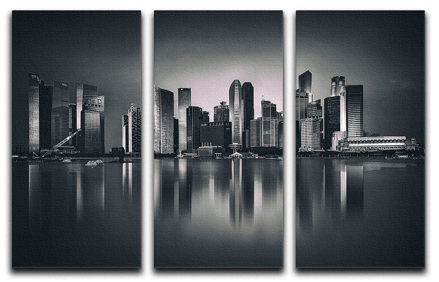 Marina bay 3 Split Panel Canvas Print - Canvas Art Rocks - 1