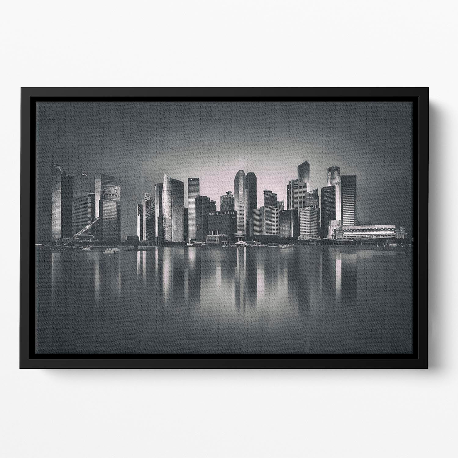 Marina bay Floating Framed Canvas - Canvas Art Rocks - 2