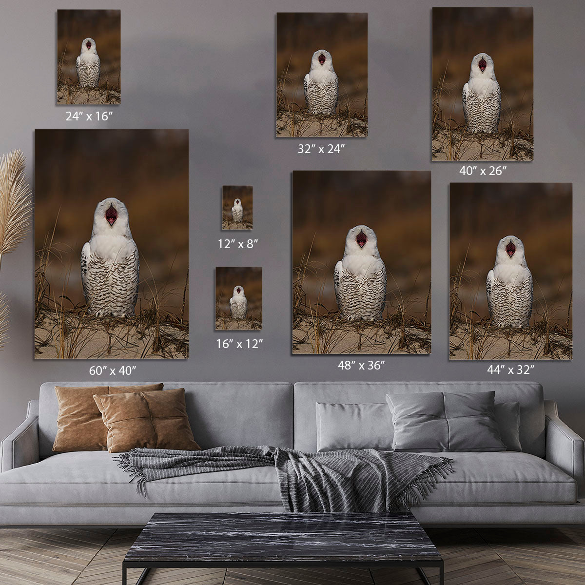 A Snowy Owl Chirping Canvas Print or Poster - Canvas Art Rocks - 7