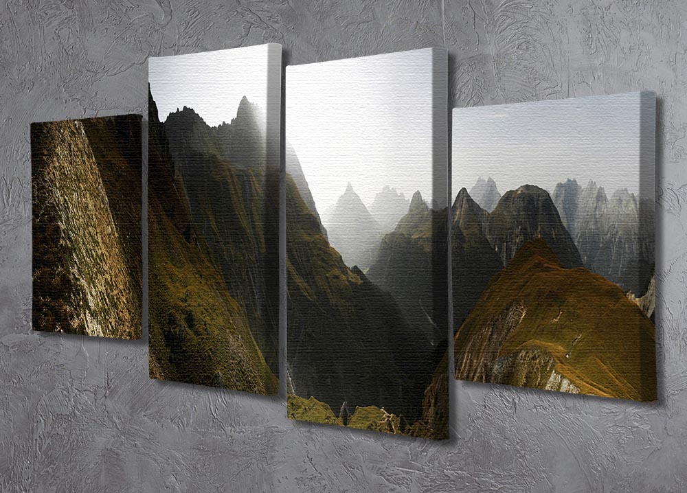 Nationalpark Schweiz 4 Split Panel Canvas - Canvas Art Rocks - 2
