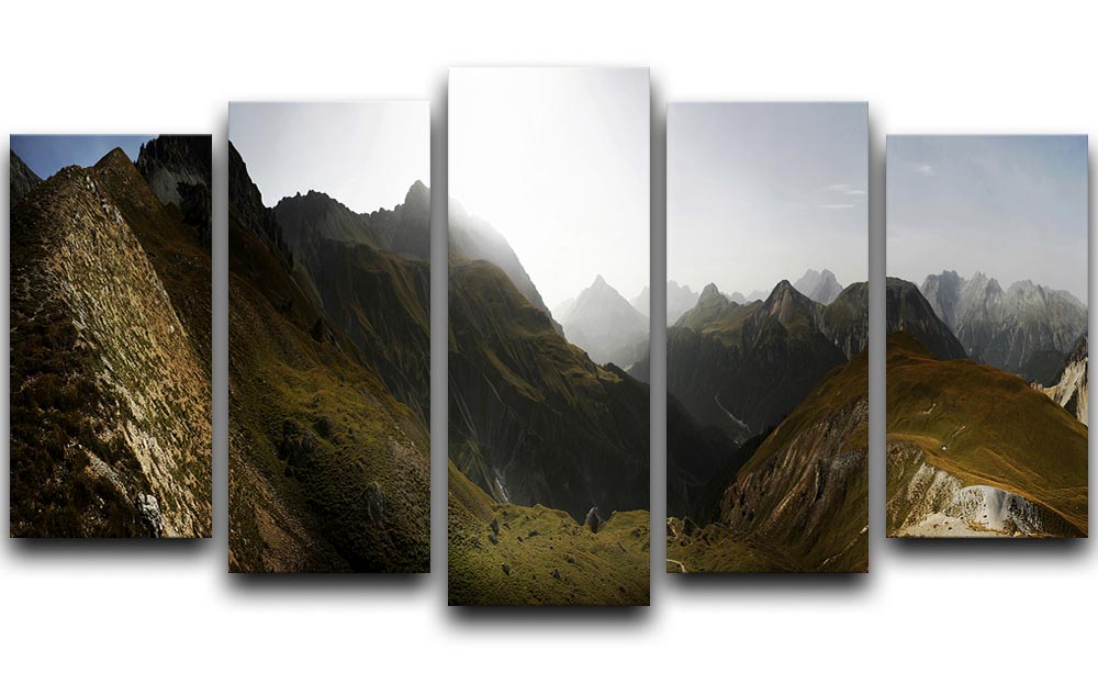Nationalpark Schweiz 5 Split Panel Canvas - Canvas Art Rocks - 1