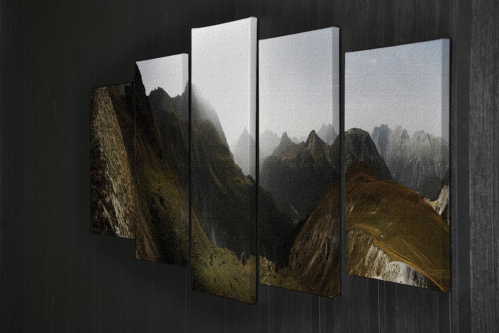 Nationalpark Schweiz 5 Split Panel Canvas - Canvas Art Rocks - 2