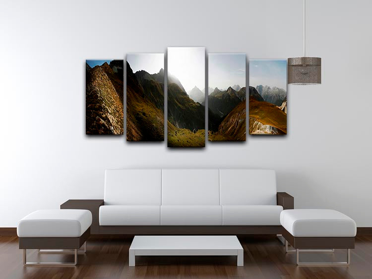 Nationalpark Schweiz 5 Split Panel Canvas - Canvas Art Rocks - 3