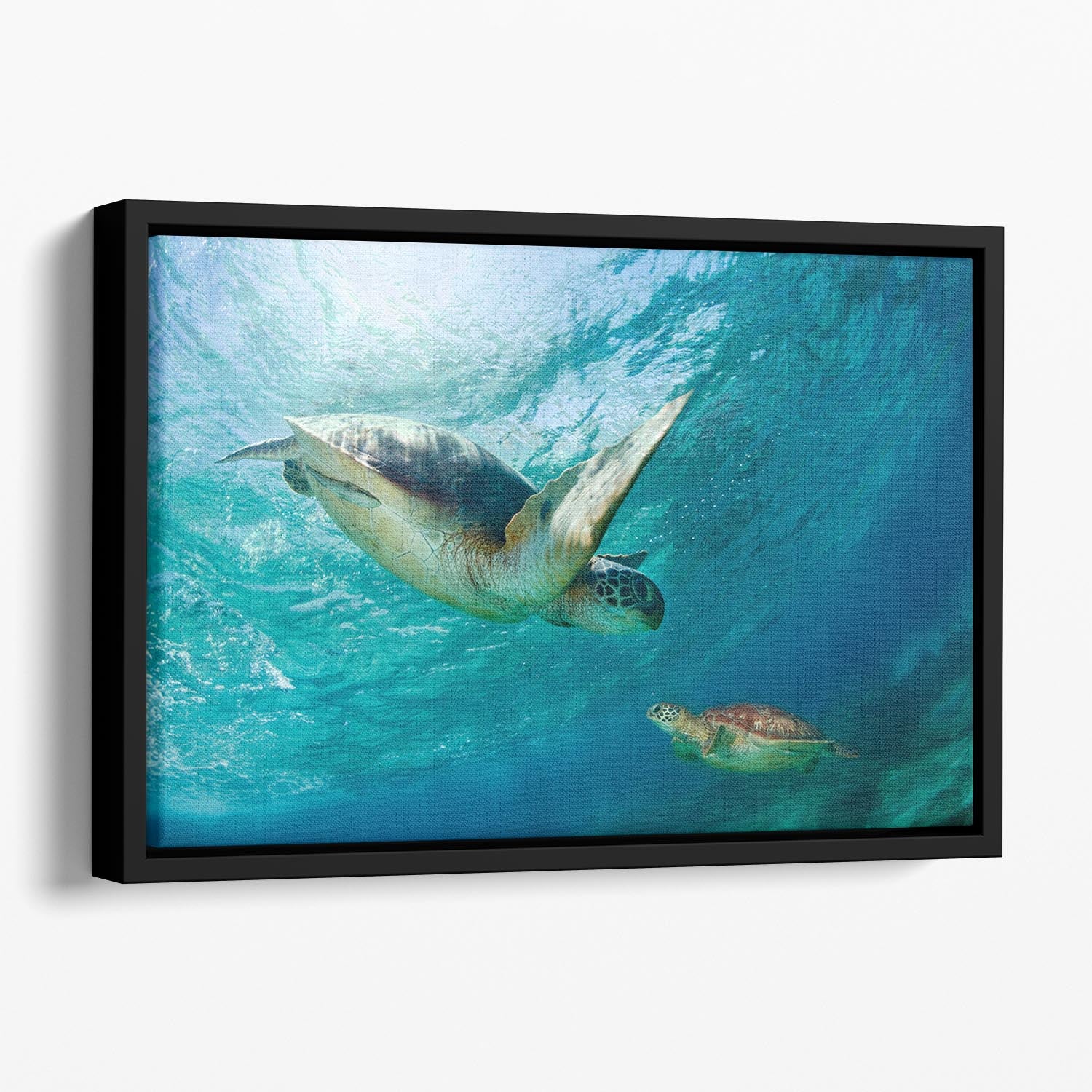 Contact Floating Framed Canvas - Canvas Art Rocks - 1