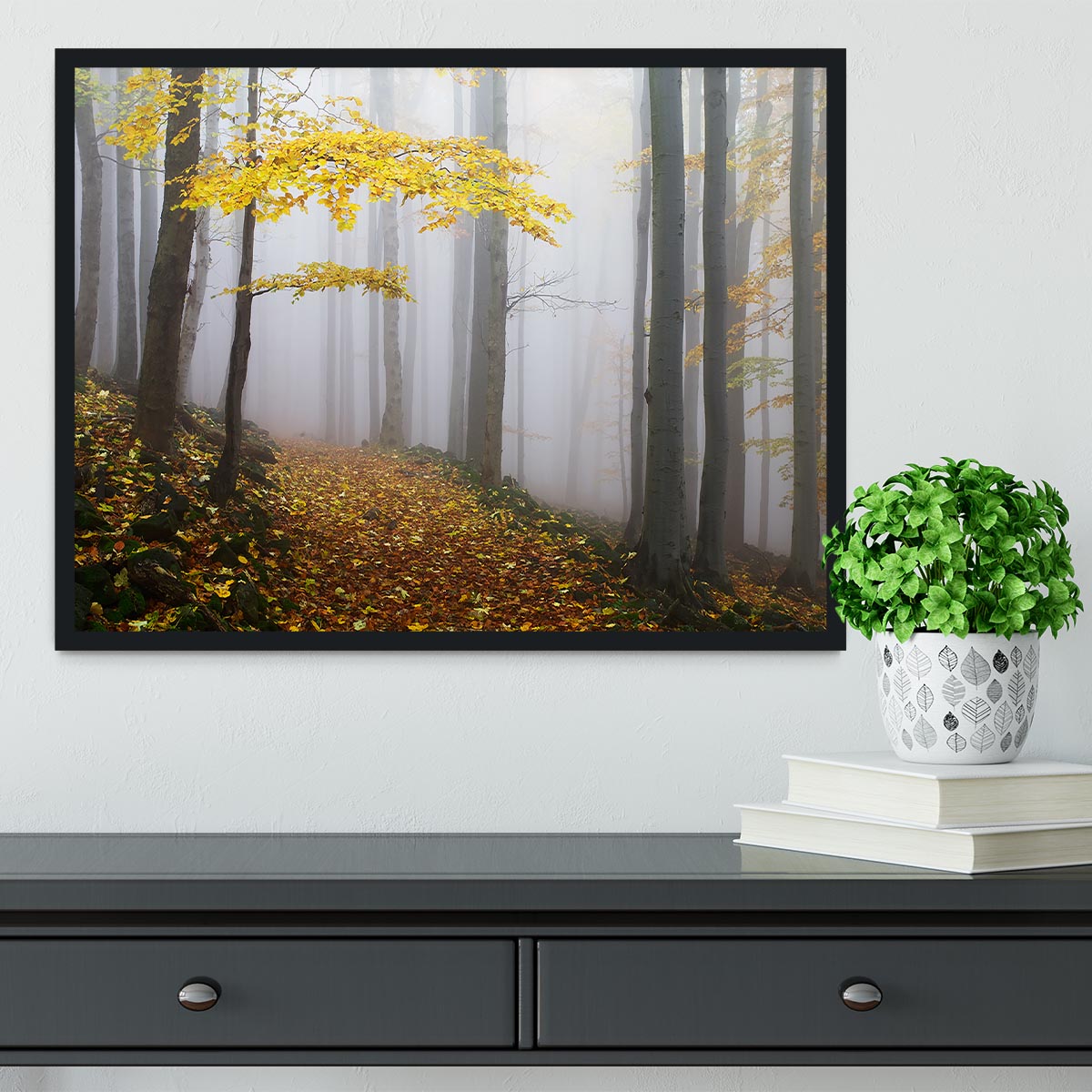Autumn Fall Landscape Framed Print - Canvas Art Rocks - 2