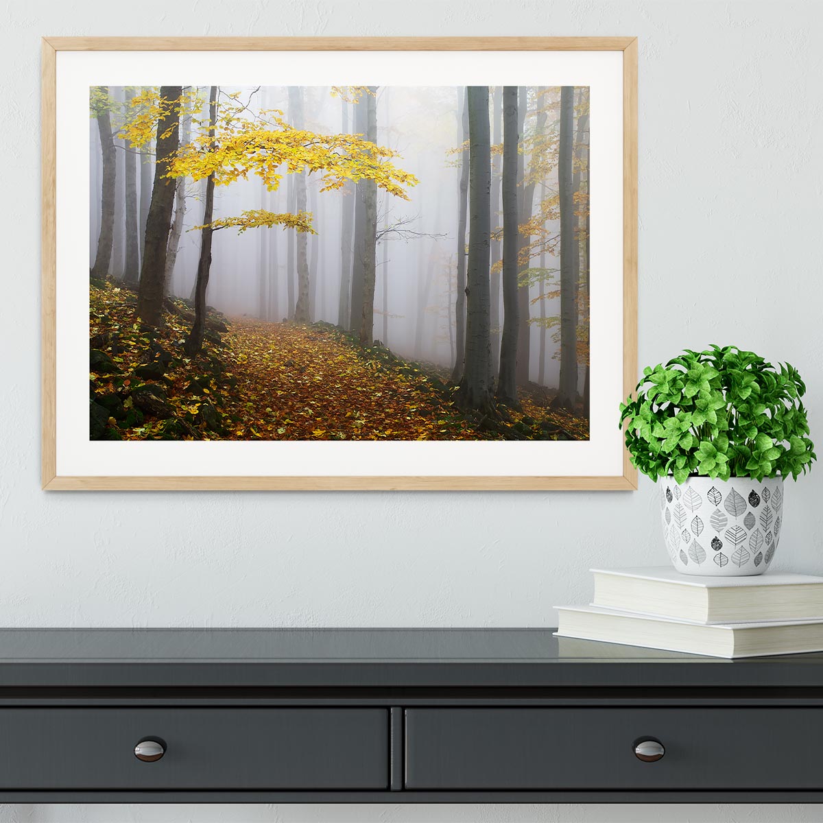 Autumn Fall Landscape Framed Print - Canvas Art Rocks - 3