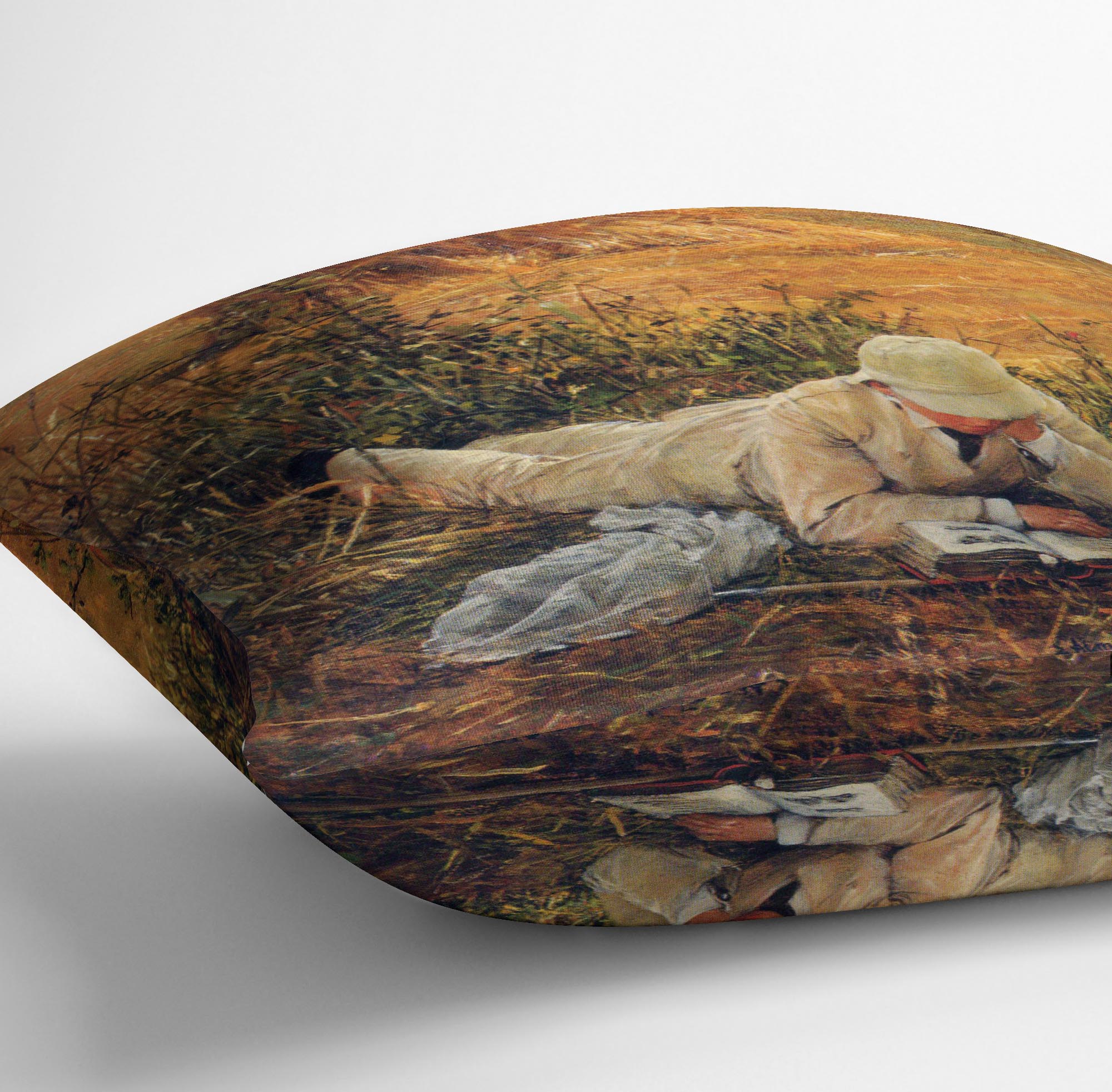 94 degrees in the shade by Alma Tadema Cushion - Canvas Art Rocks - 3