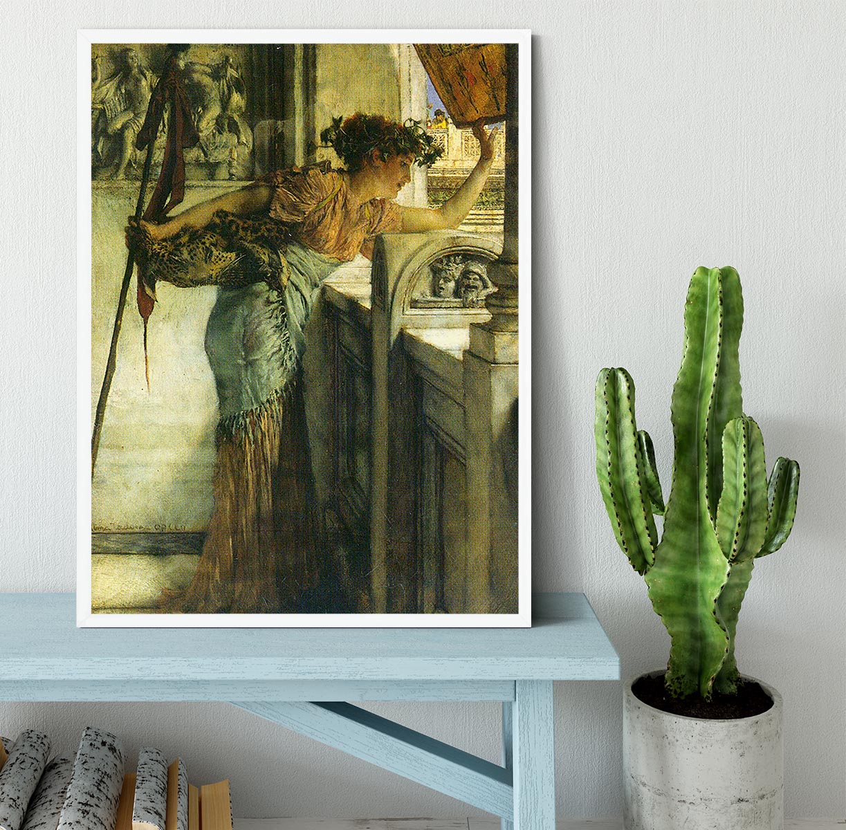 A Bacchantin There he is! by Alma Tadema Framed Print - Canvas Art Rocks -6