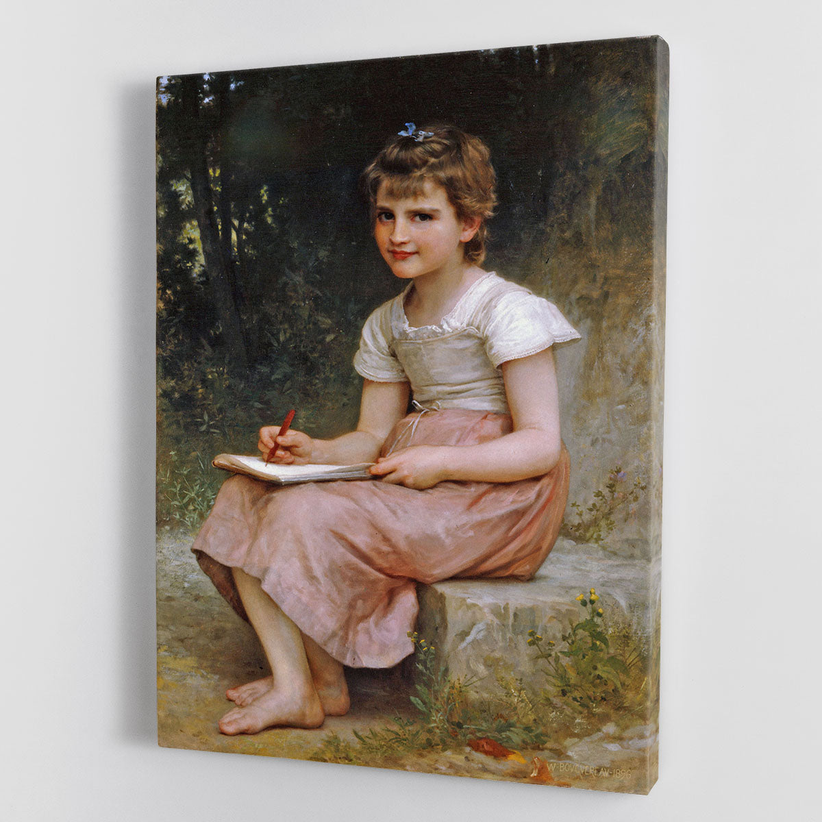 A Calling 1896 By Bouguereau Canvas Print or Poster - Canvas Art Rocks - 1