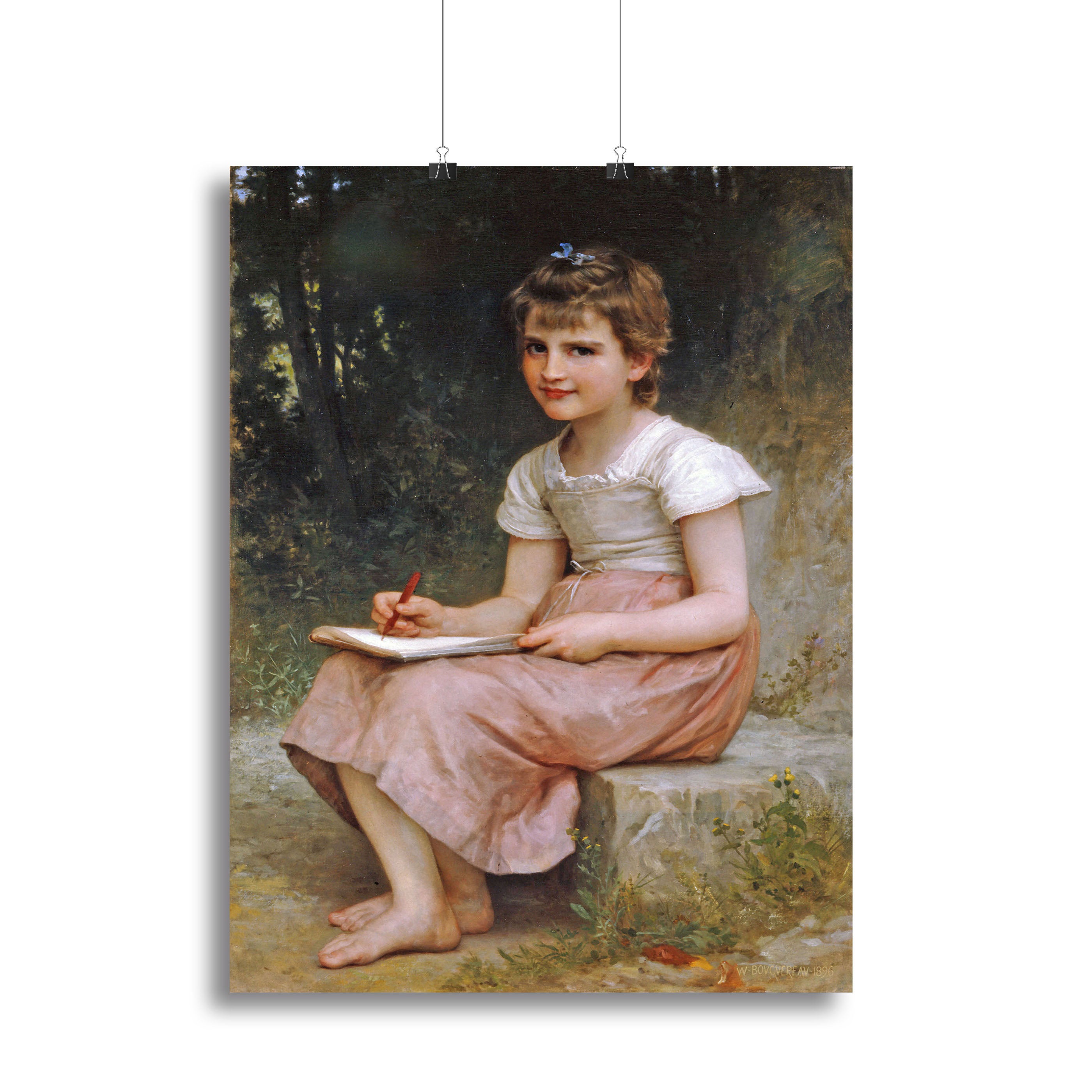 A Calling 1896 By Bouguereau Canvas Print or Poster - Canvas Art Rocks - 2