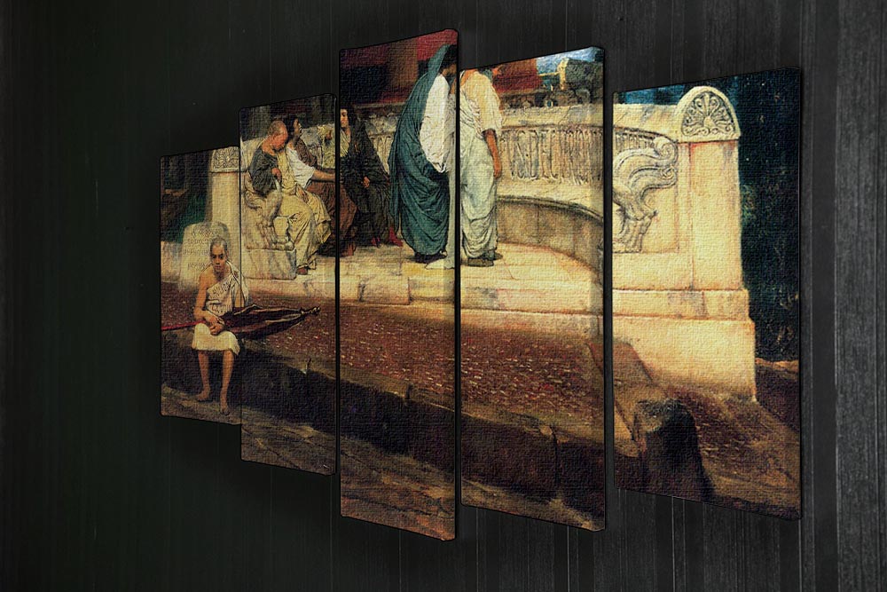 A Exedra by Alma Tadema 5 Split Panel Canvas - Canvas Art Rocks - 2