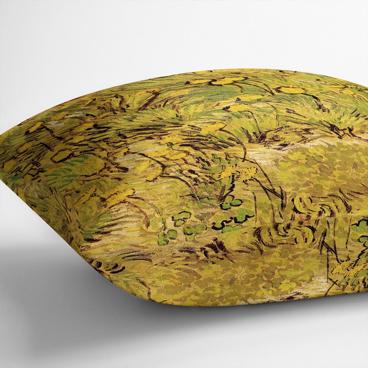 A Field of Yellow Flowers by Van Gogh Cushion