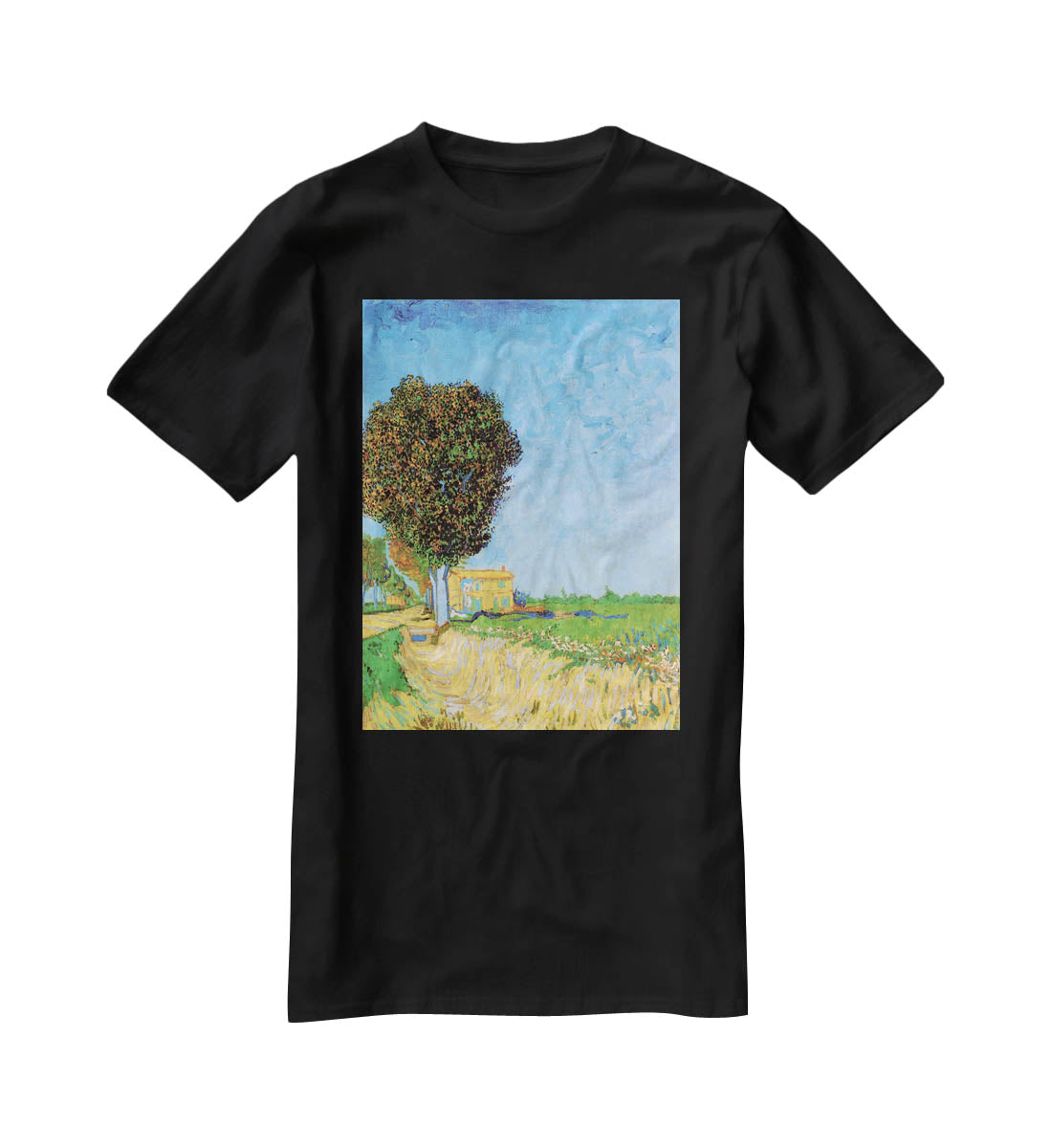 A Lane near Arles by Van Gogh T-Shirt - Canvas Art Rocks - 1