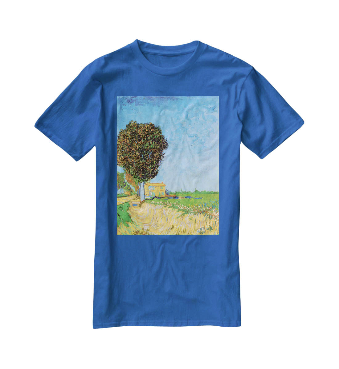 A Lane near Arles by Van Gogh T-Shirt - Canvas Art Rocks - 2