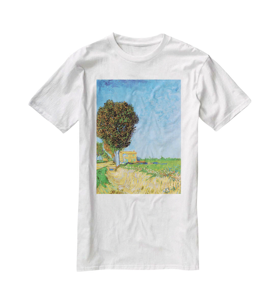 A Lane near Arles by Van Gogh T-Shirt - Canvas Art Rocks - 5