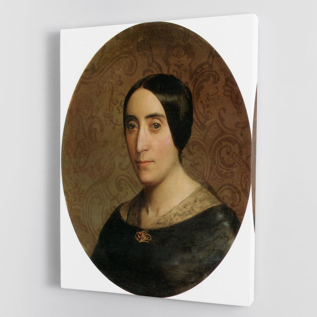 A Portrait of Amelina Dufaud Bouguereau 1850 By Bouguereau Canvas Print or Poster - Canvas Art Rocks - 1