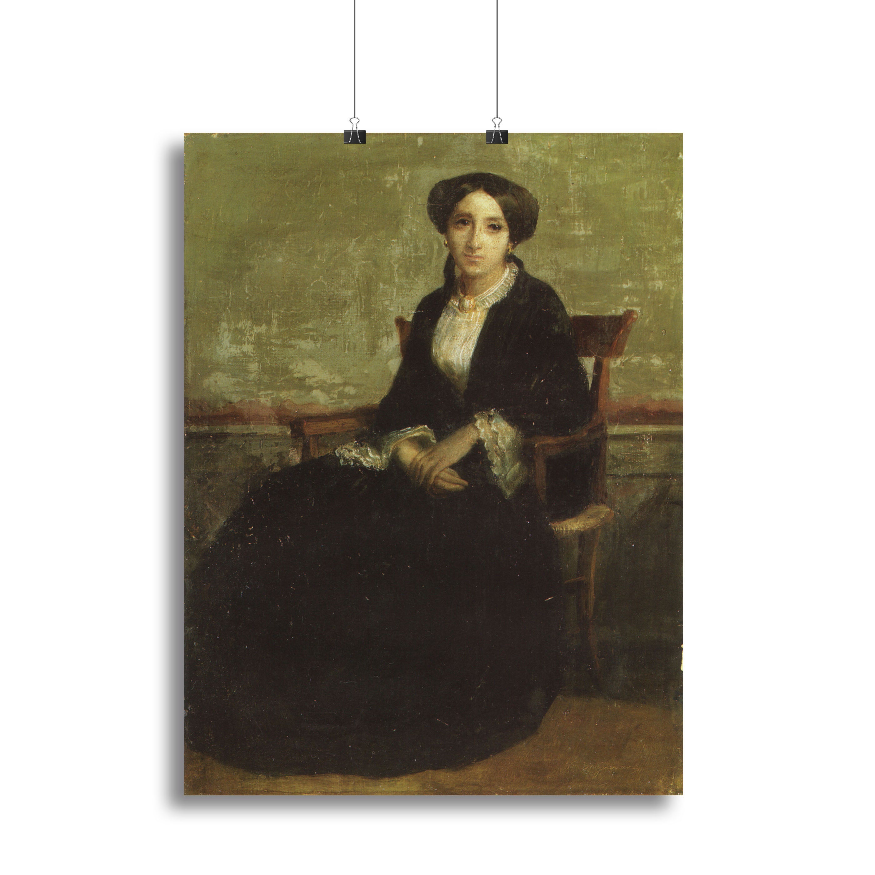 A Portrait of Genevieve Bouguereau 1850 By Bouguereau Canvas Print or Poster - Canvas Art Rocks - 2