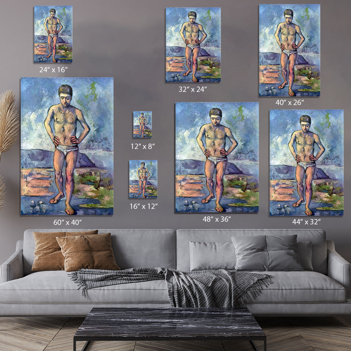 A Swimmer by Cezanne Canvas Print or Poster - Canvas Art Rocks - 7