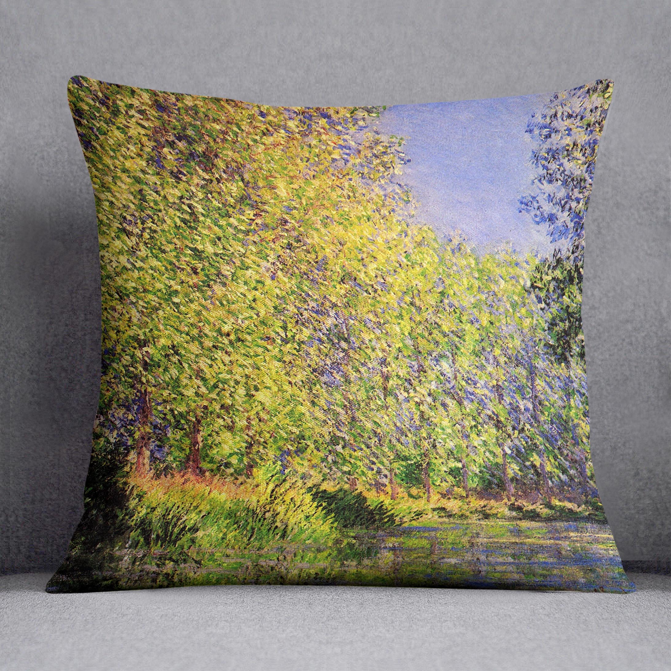 A bend of the Epte Giverny by Monet Cushion