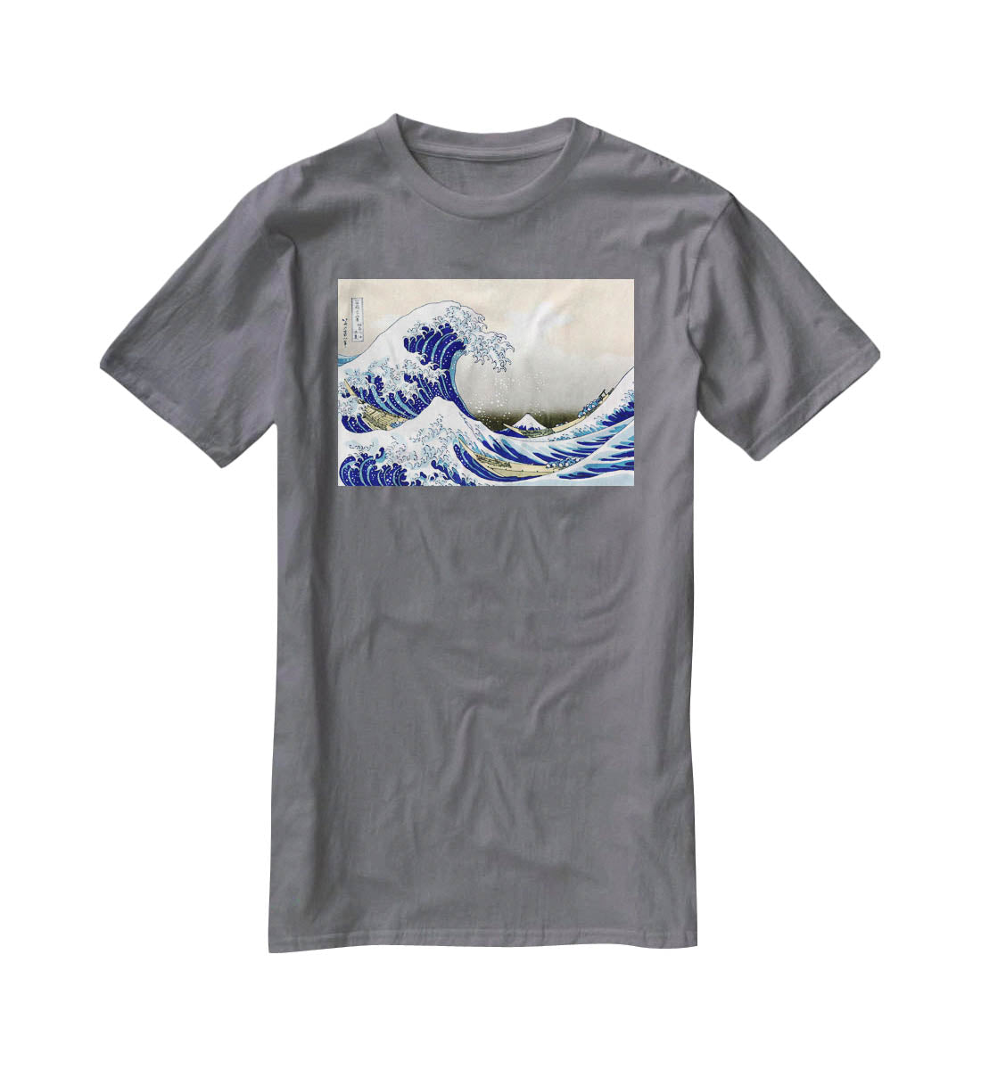 A big wave off Kanagawa by Hokusai T-Shirt - Canvas Art Rocks - 3