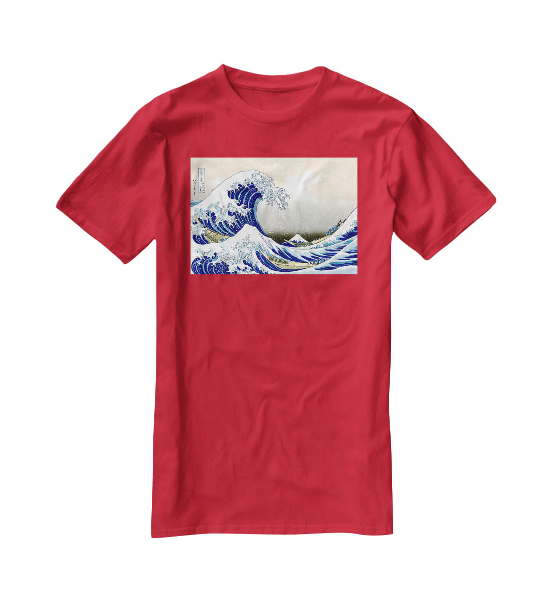 A big wave off Kanagawa by Hokusai T-Shirt - Canvas Art Rocks - 4